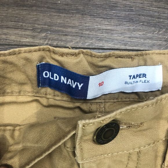Old Navy Boy's Plus Loose Tapered Canvas Utility Pants Brown Size 10 NWT - Picture 12 of 12